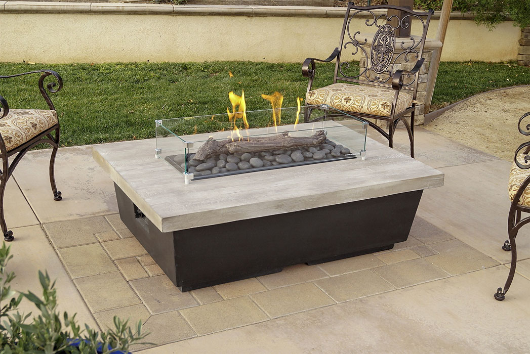 Outdoor Fire Pits Tables Villa, Gas Fire Pit Table With Adirondack Chairs In Nigeria